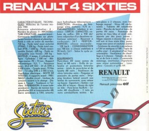 Documentation Renault 4 Sixties