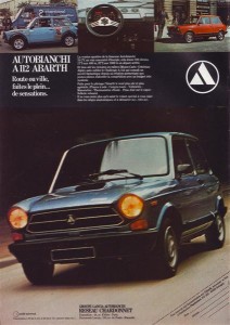 Publicité autobianchi A112