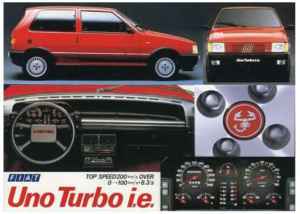 Pub Fiat Uno Turbo i.e série 1